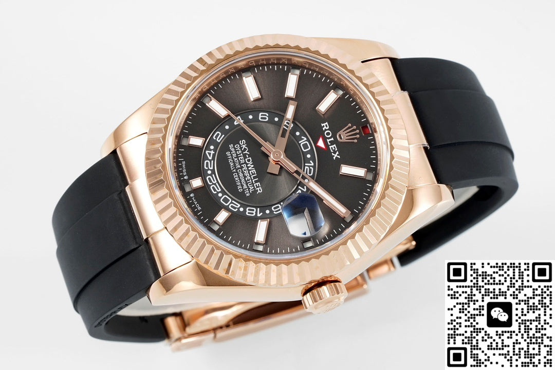 Rolex SKY-DWELLER m326235-0006 ZF Factory V2 Rose gold case