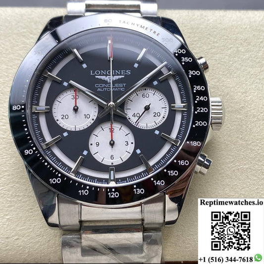 Longines Sports L3.835.4.52.6 Panda Ceramic Bezel-Rep Time Watches