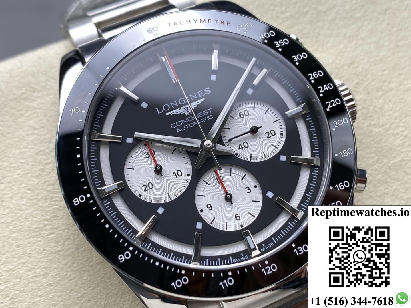 Longines Sports L3.835.4.52.6 Panda Ceramic Bezel-Rep Time Watches