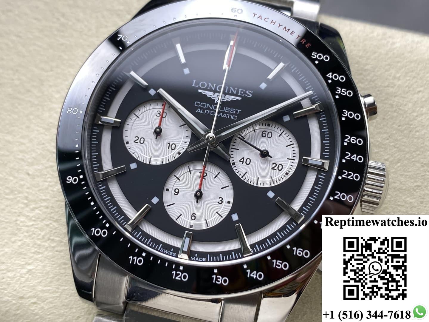 Longines Sports L3.835.4.52.6 Panda Ceramic Bezel-Rep Time Watches