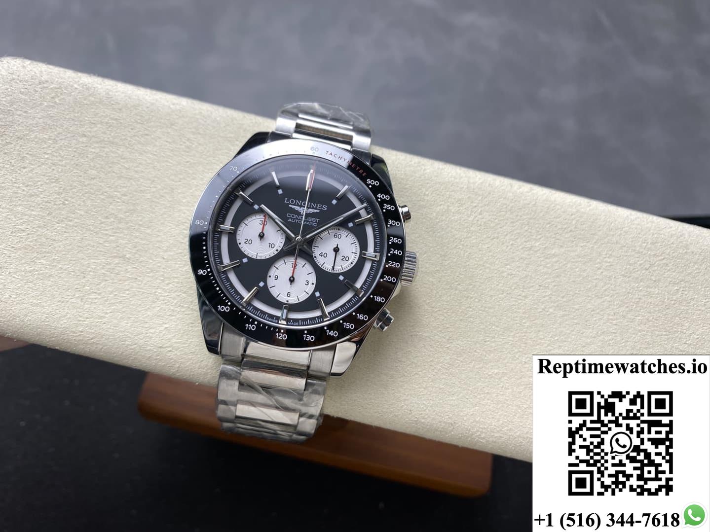 Longines Sports L3.835.4.52.6 Panda Ceramic Bezel-Rep Time Watches