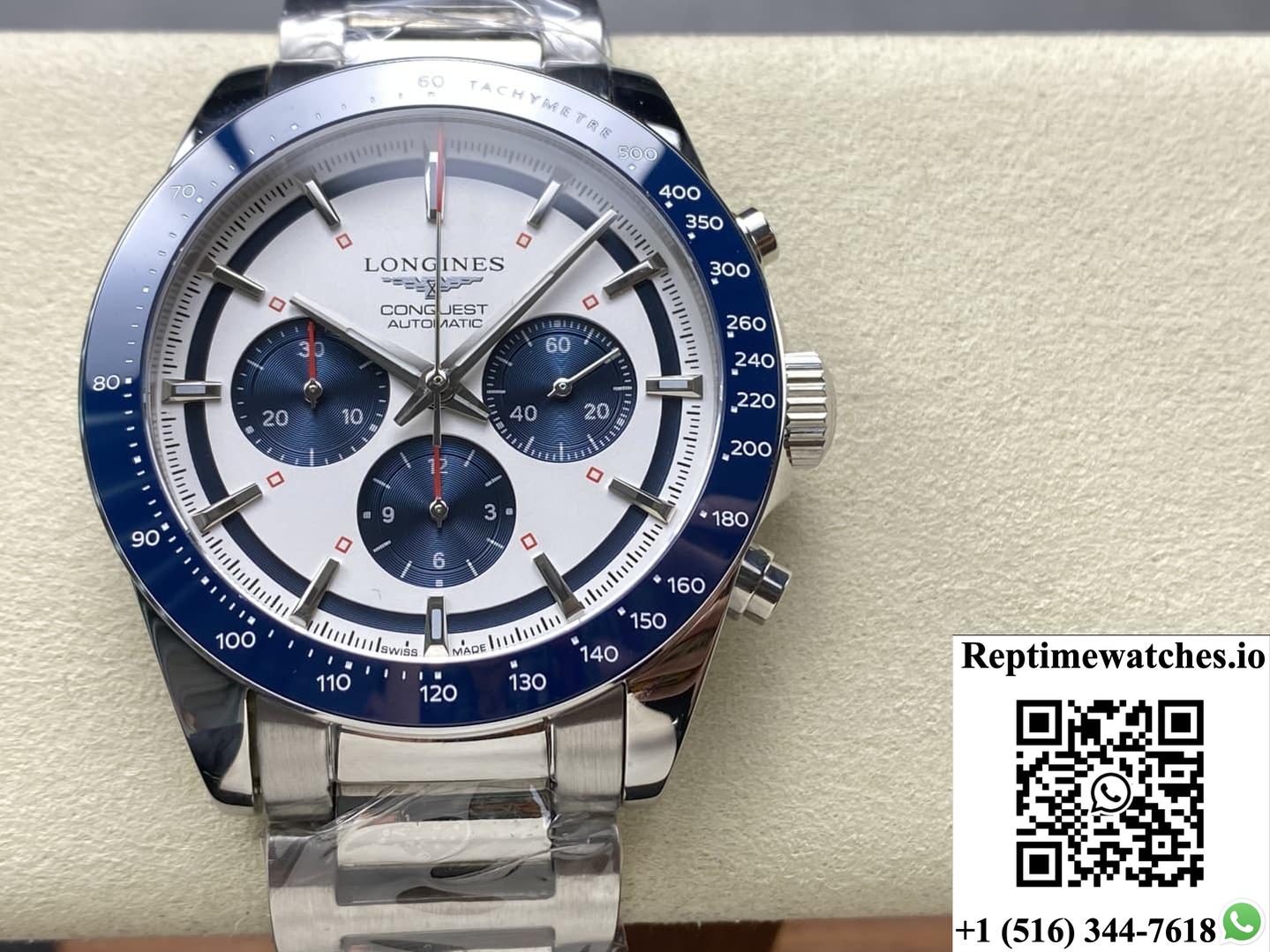 Longines Sports L3.835.4.98.6 Blue Bezel-Rep Time Watches