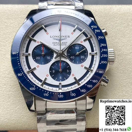 Longines Sports L3.835.4.98.6 Blue Bezel-Rep Time Watches