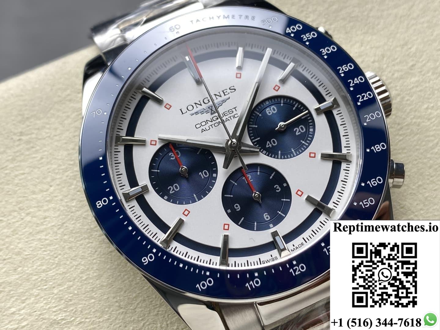 Longines Sports L3.835.4.98.6 Blue Bezel-Rep Time Watches