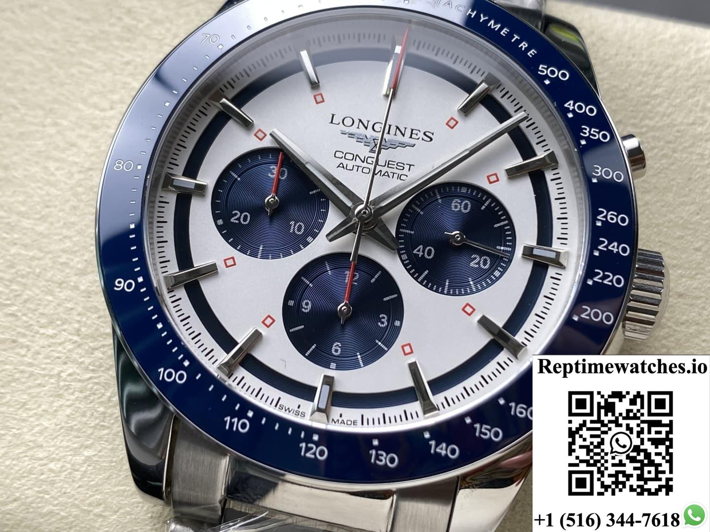 Longines Sports L3.835.4.98.6 Blue Bezel-Rep Time Watches