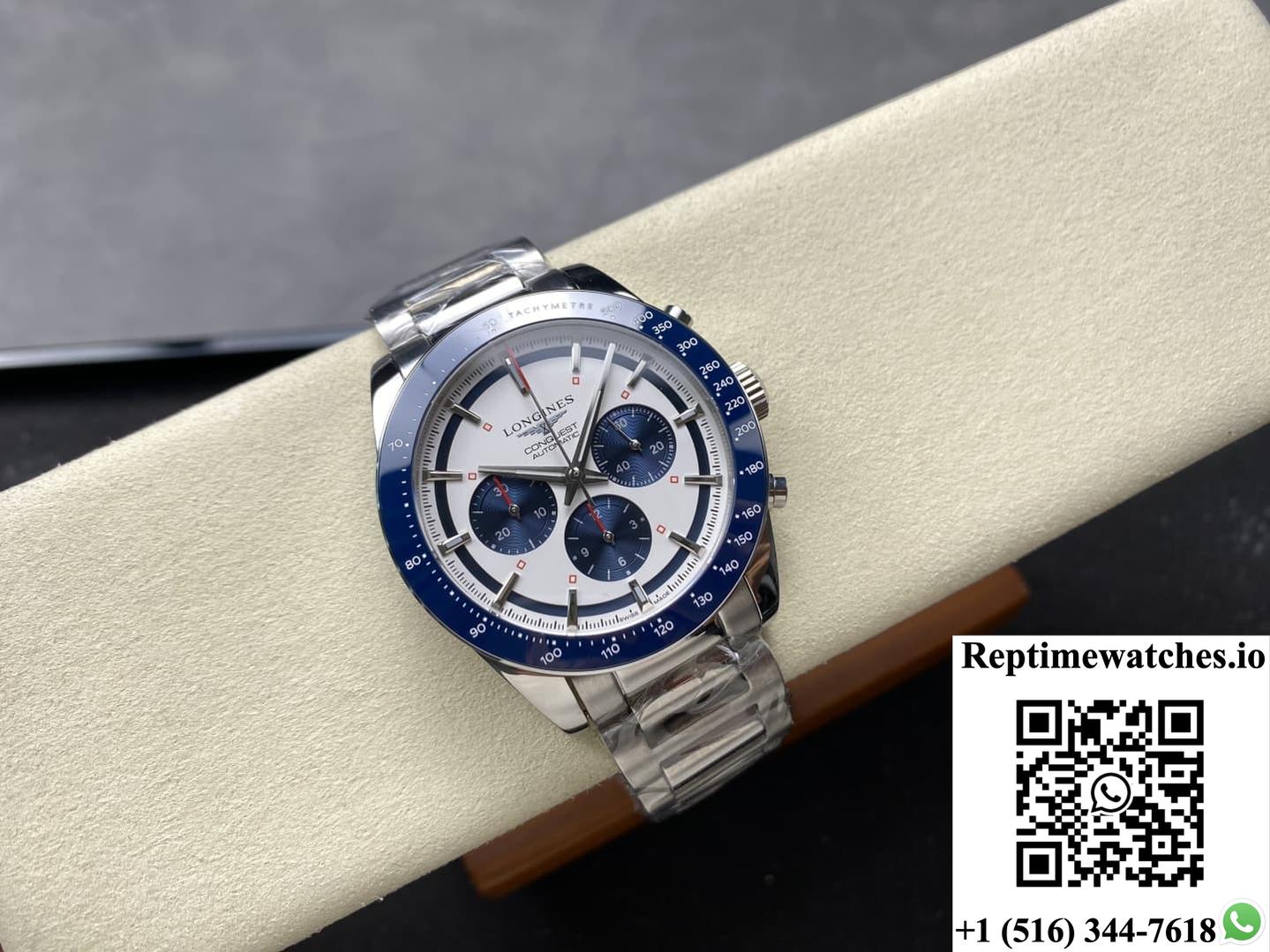 Longines Sports L3.835.4.98.6 Blue Bezel-Rep Time Watches