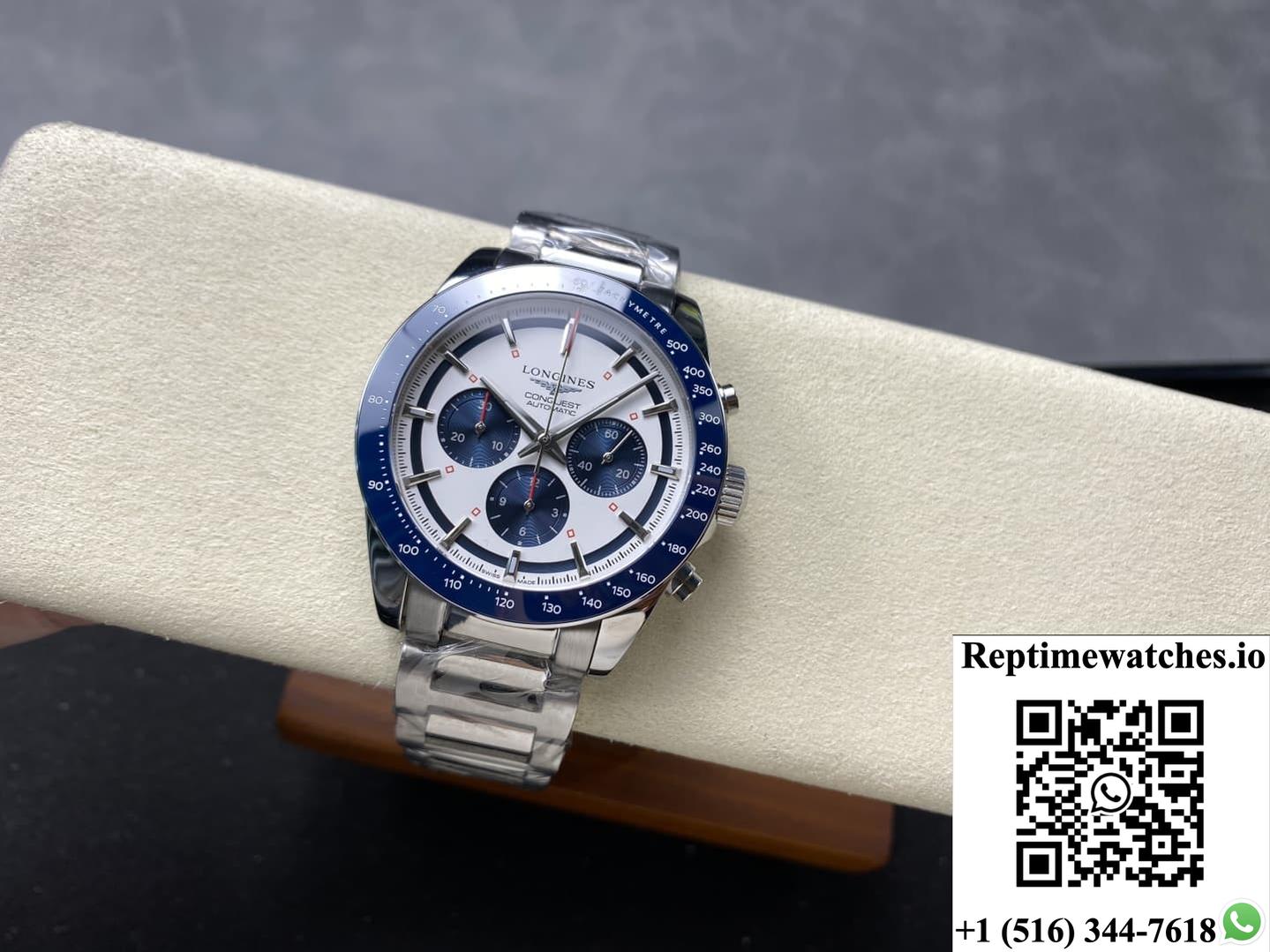 Longines Sports L3.835.4.98.6 Blue Bezel-Rep Time Watches