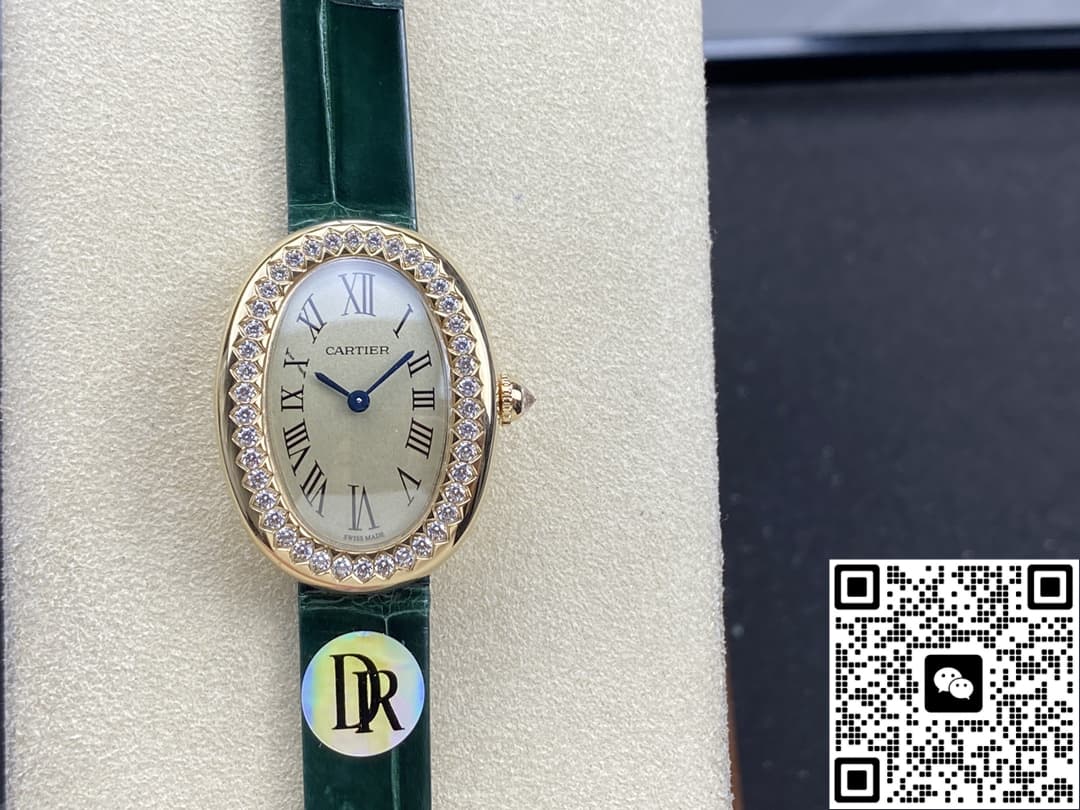Cartier Bathtub Series WJBA0038 DR Factory Green Strap
