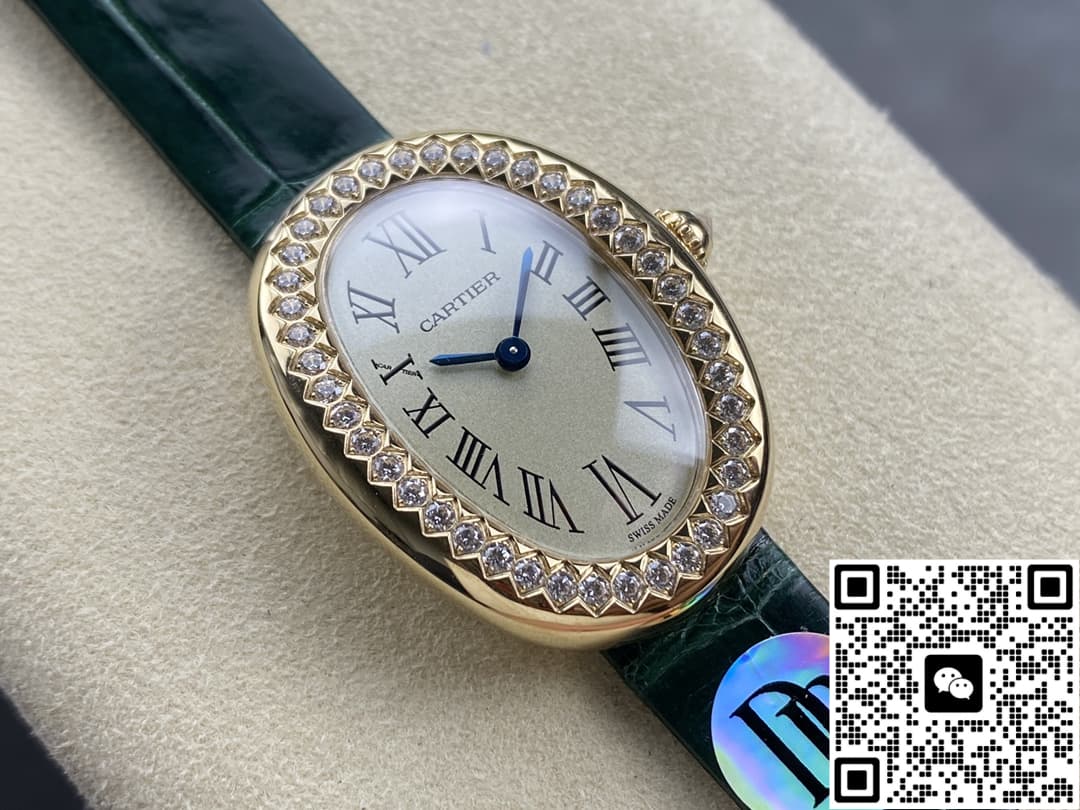 Cartier Bathtub Series WJBA0038 DR Factory Green Strap
