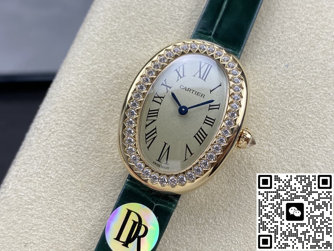 Cartier Bathtub Series WJBA0038 DR Factory Green Strap