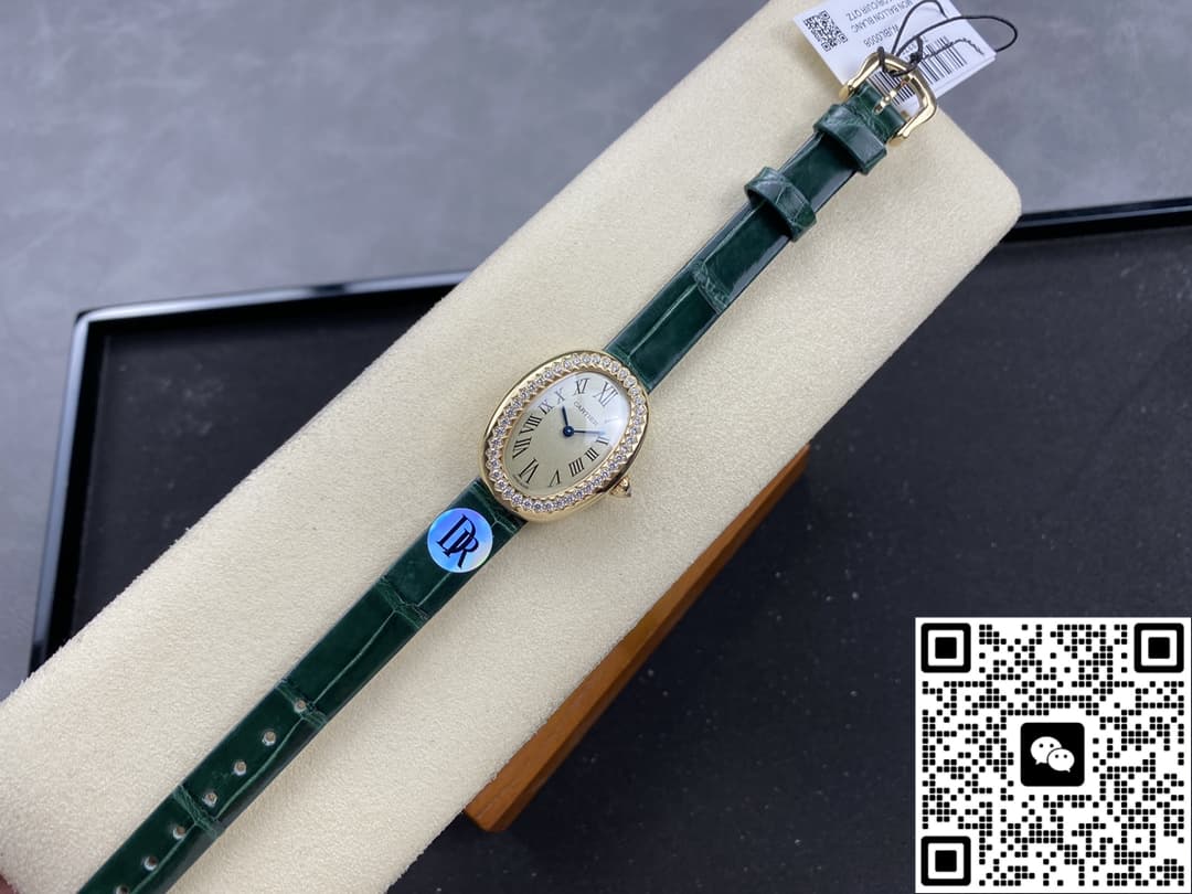 Cartier Bathtub Series WJBA0038 DR Factory Green Strap