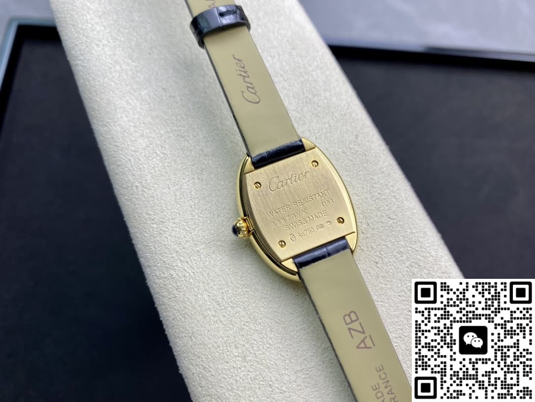 Cartier Bathtub Series WGBA0022 DR Factory Black Strap