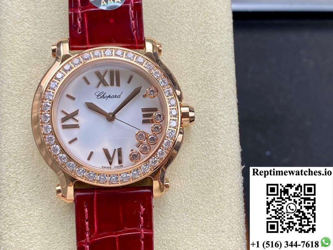 Chopard Happy Diamonds 277473-5009 Yf Factory 18K Rose Gold-Rep Time Watches