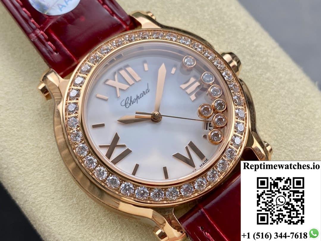 Chopard Happy Diamonds 277473-5009 Yf Factory 18K Rose Gold-Rep Time Watches