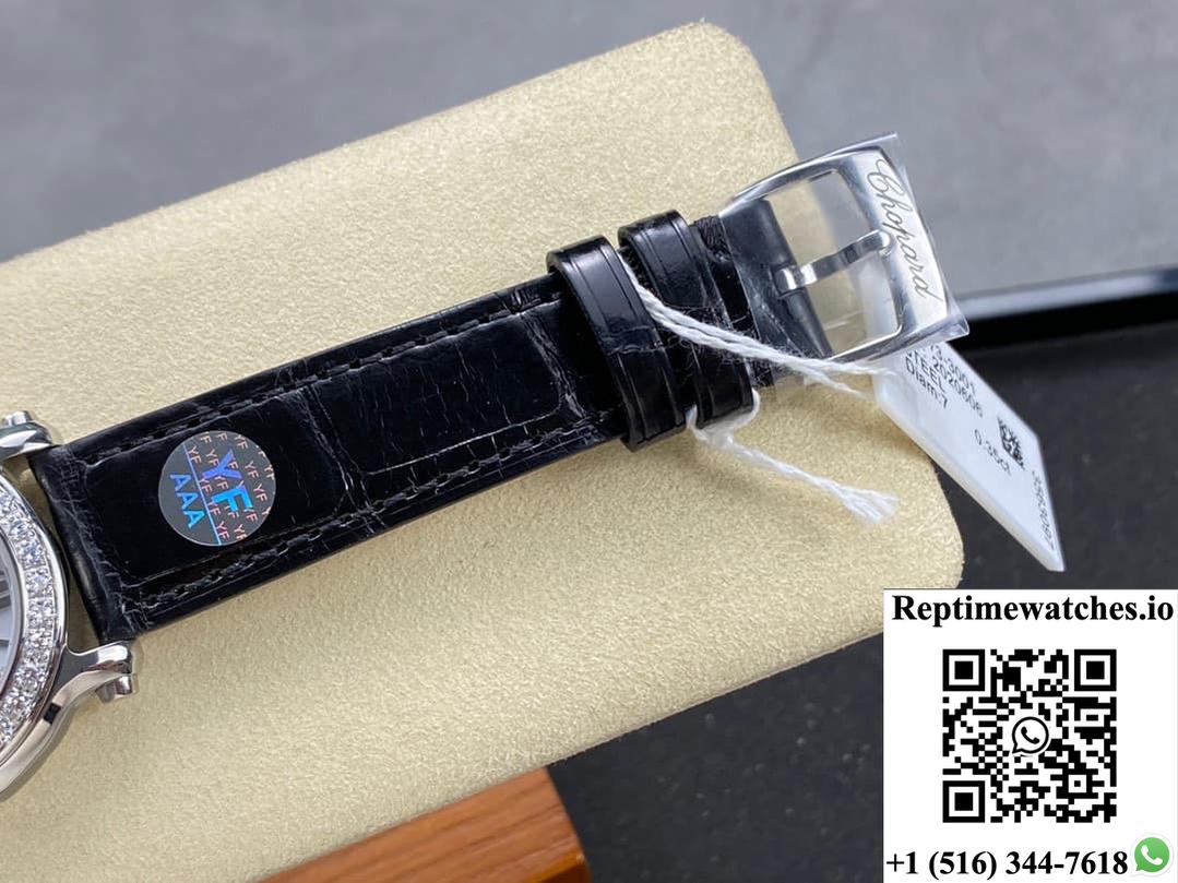 Chopard Happy Diamonds 278475-3037 Yf Factory Black Strap-Rep Time Watches