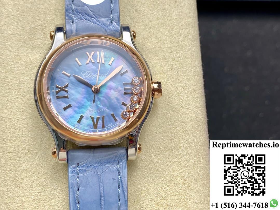 Chopard Happy Sport 278608-6013 Yf Factory Light Blue Dial-Rep Time Watches
