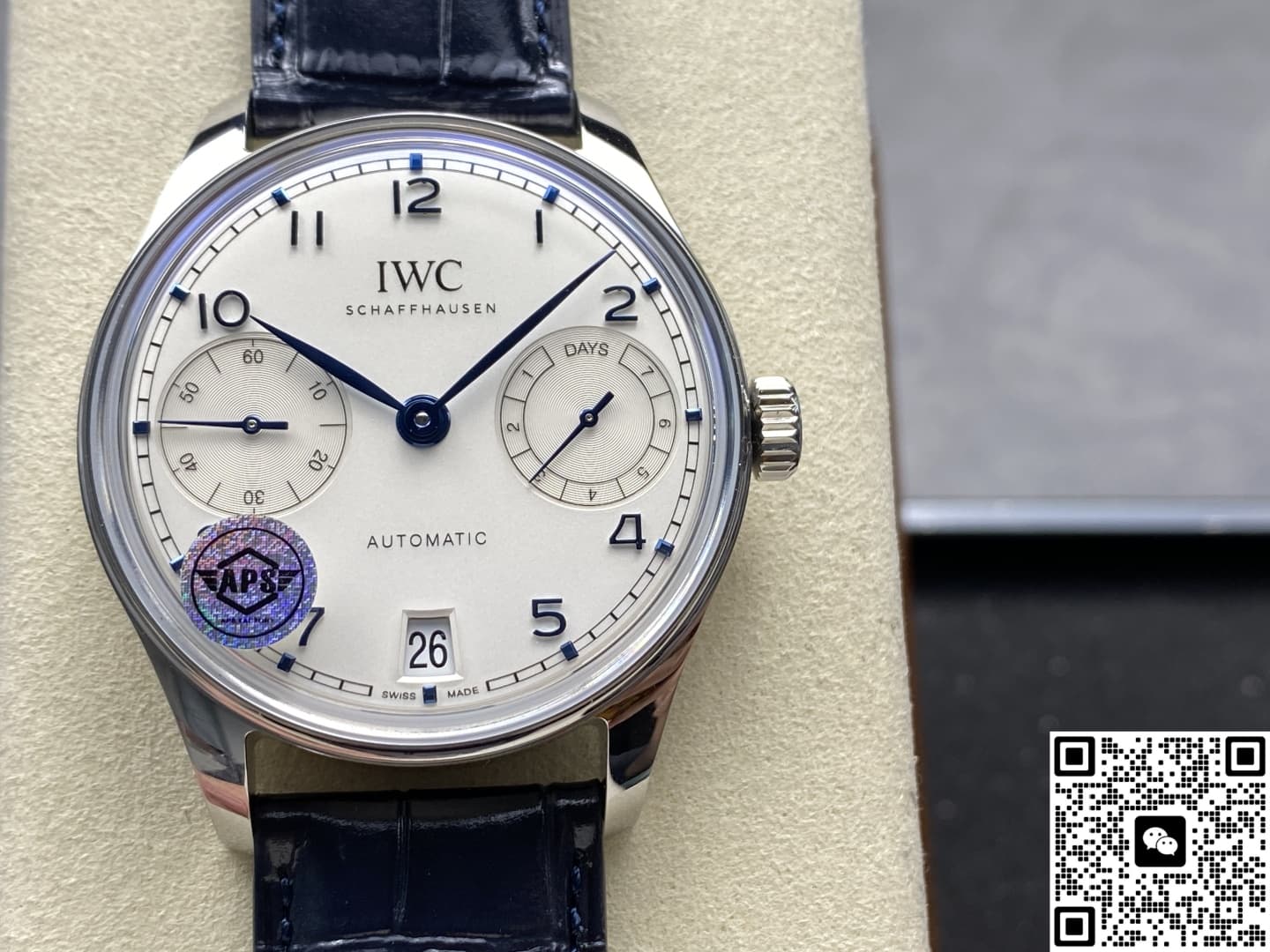 IWC Portugieser IW501702 APS Factory Blue Strap