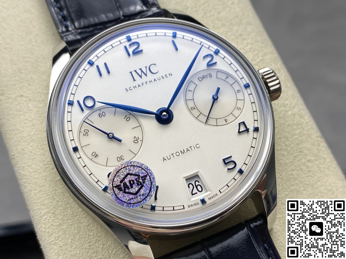 IWC Portugieser IW501702 APS Factory Blue Strap