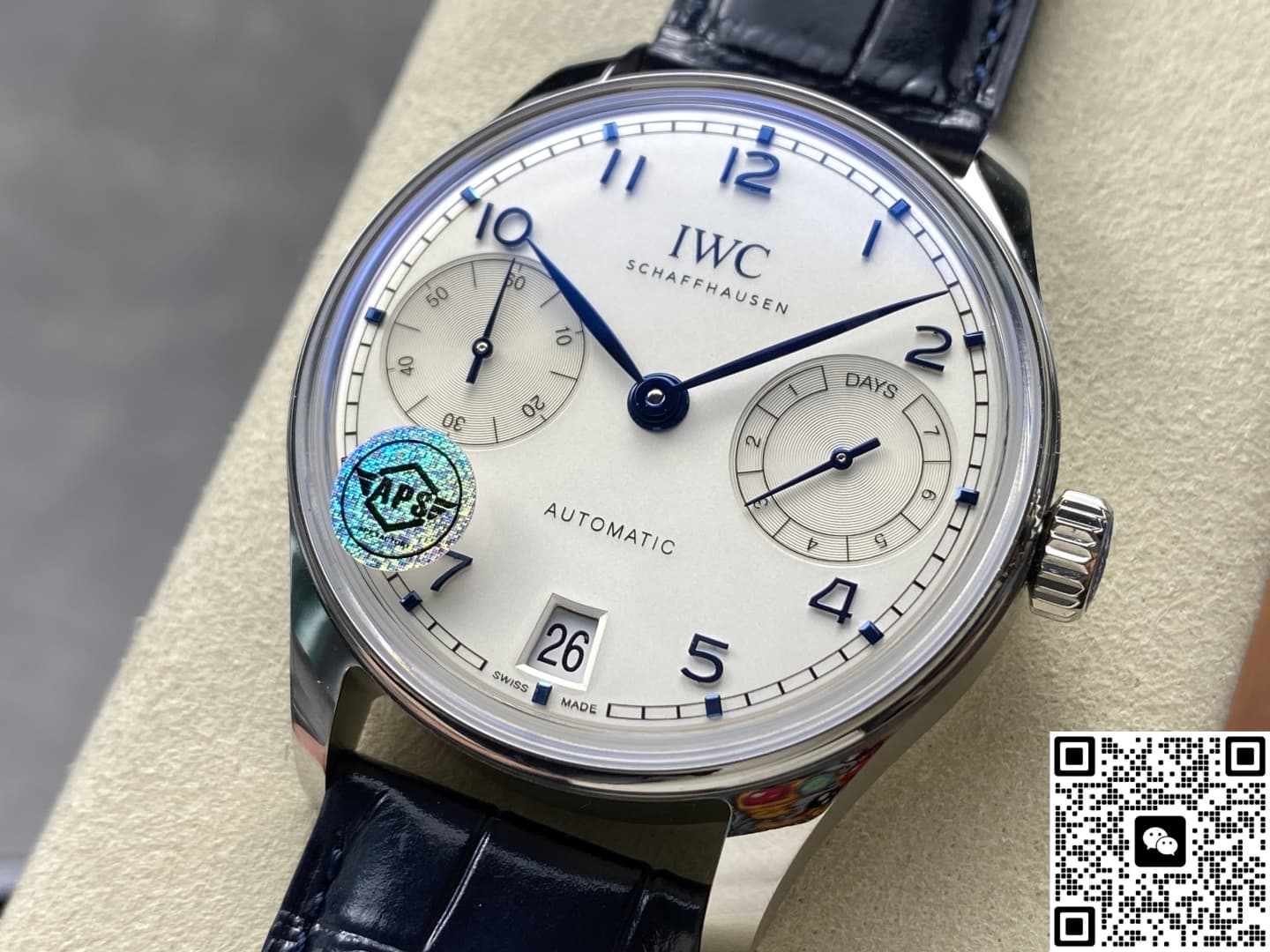 IWC Portugieser IW501702 APS Factory Blue Strap