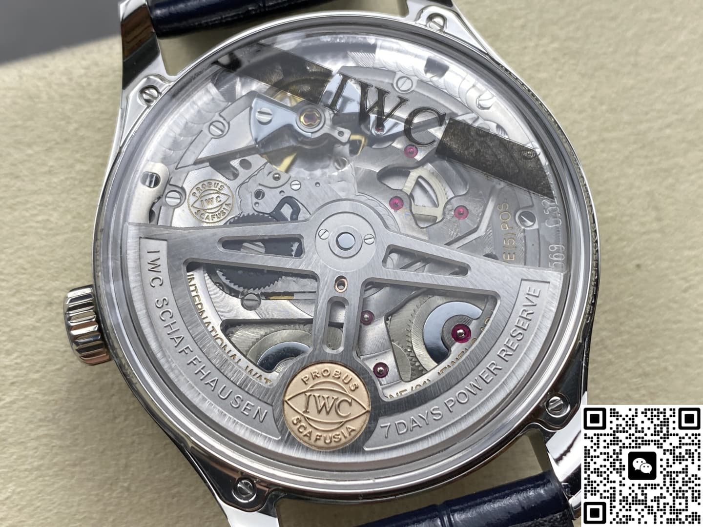 IWC Portugieser IW501702 APS Factory Blue Strap