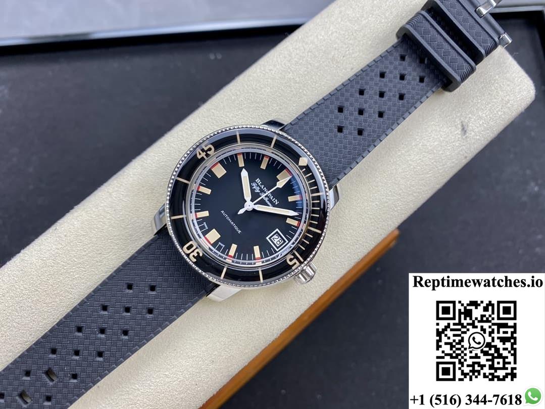 Blancpain Fifty Fathoms 5008B-1130-B52A Tw Factory Transparent Case Back-Rep Time Watches