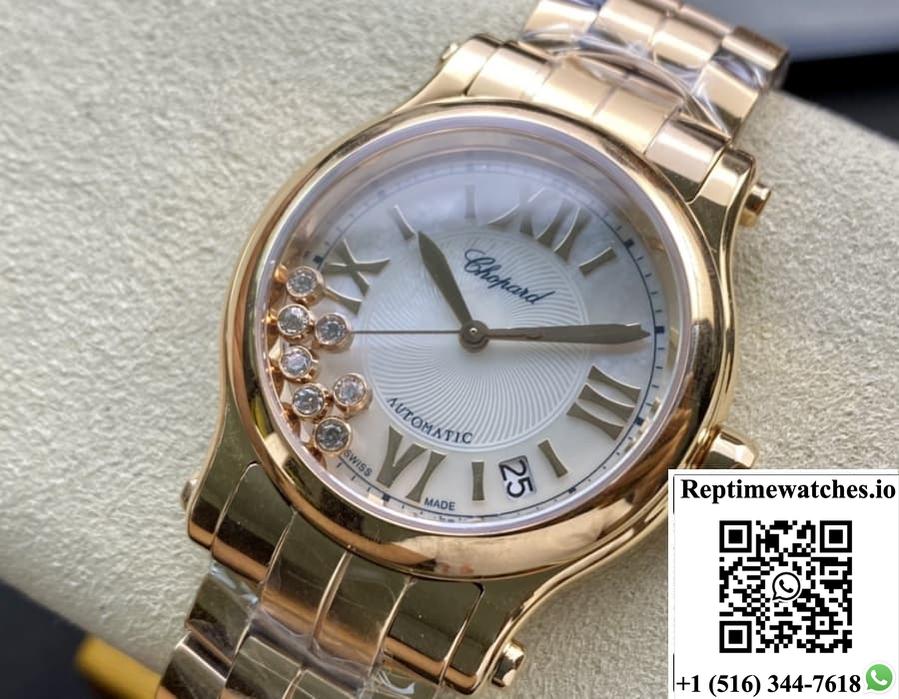 Chopard Happy Sport 274808-5002 Yf Factory Rose Gold-Rep Time Watches