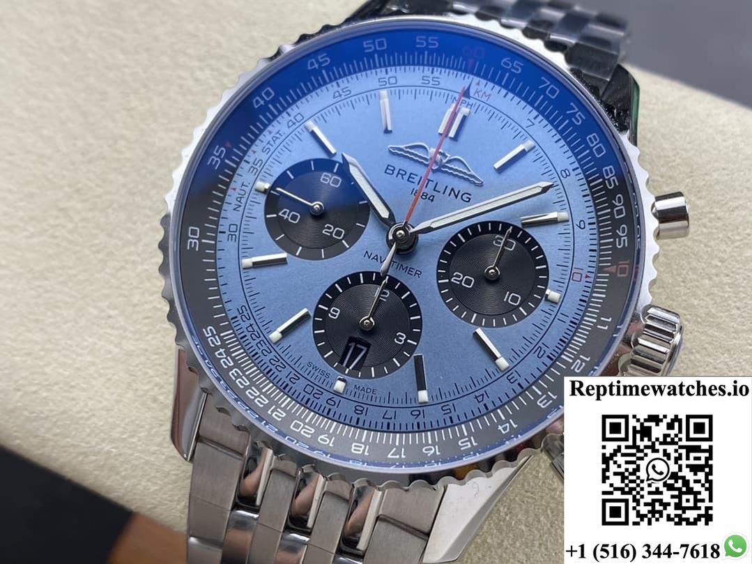 Breitling Aviation Chronograph1 Ab0139241C2A1 Bls Factory Luminous Hour Markers-Rep Time Watches