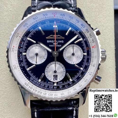 Breitling Aviation Chronograph1 Ab0137211B1P1 Bls Factory Alligator Leather Strap-Rep Time Watches