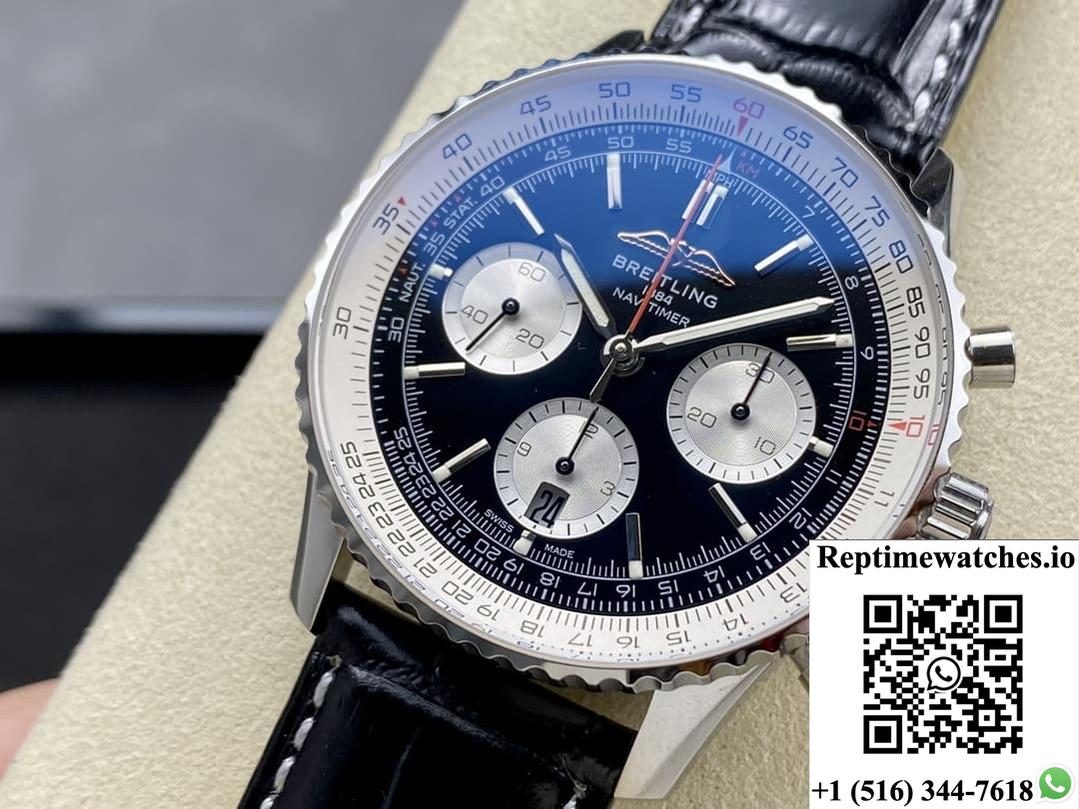 Breitling Aviation Chronograph1 Ab0137211B1P1 Bls Factory Alligator Leather Strap-Rep Time Watches