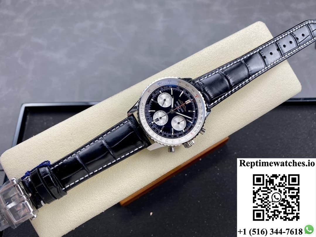 Breitling Aviation Chronograph1 Ab0137211B1P1 Bls Factory Alligator Leather Strap-Rep Time Watches