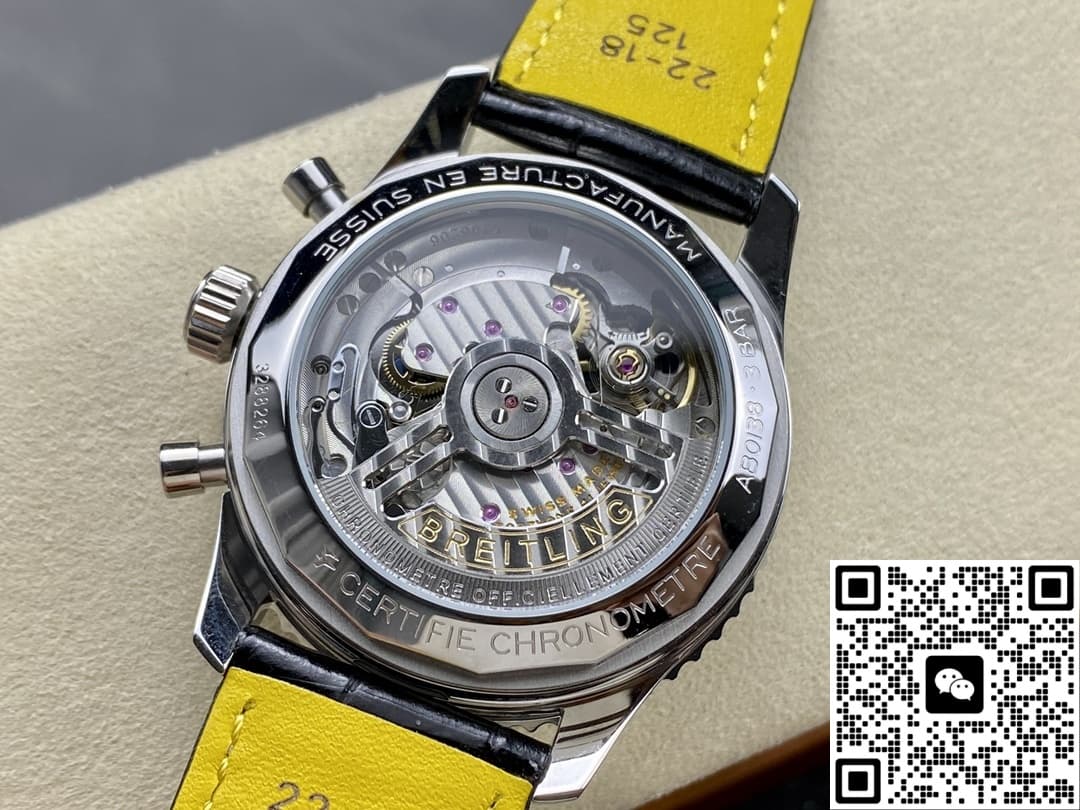 Breitling Aviation Chronograph1 AB0138241G1P1 BLS Factory Glass case back