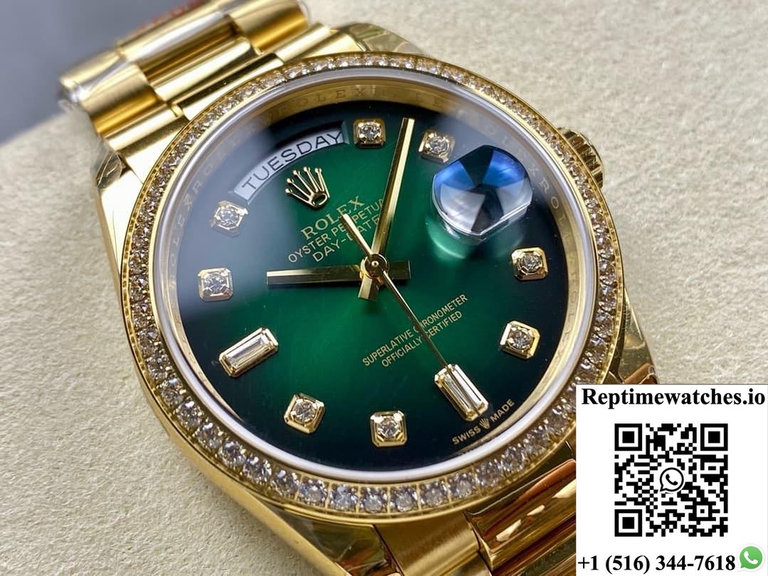 Rolex Day-Date model m128398rbr-0035 8+ Factory week display