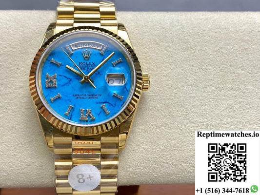 Rolex Day-Date model m128238-0071 8+ Factory date display