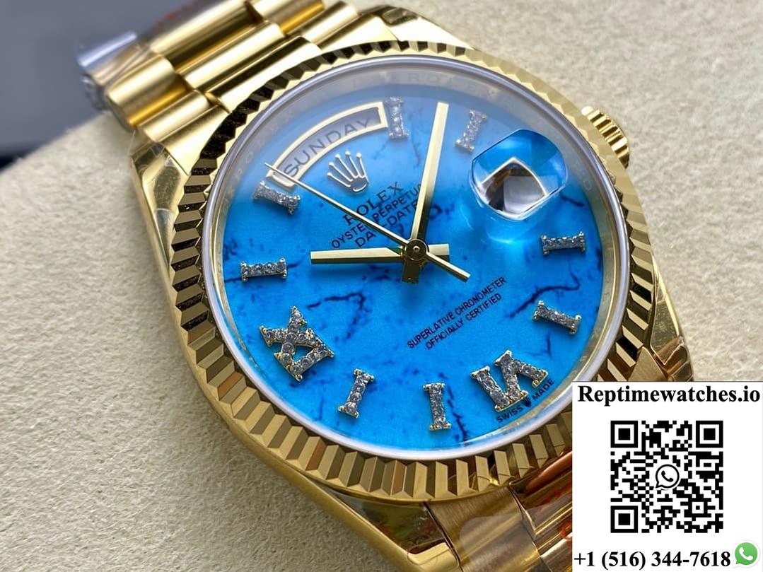 Rolex Day-Date model m128238-0071 8+ Factory date display