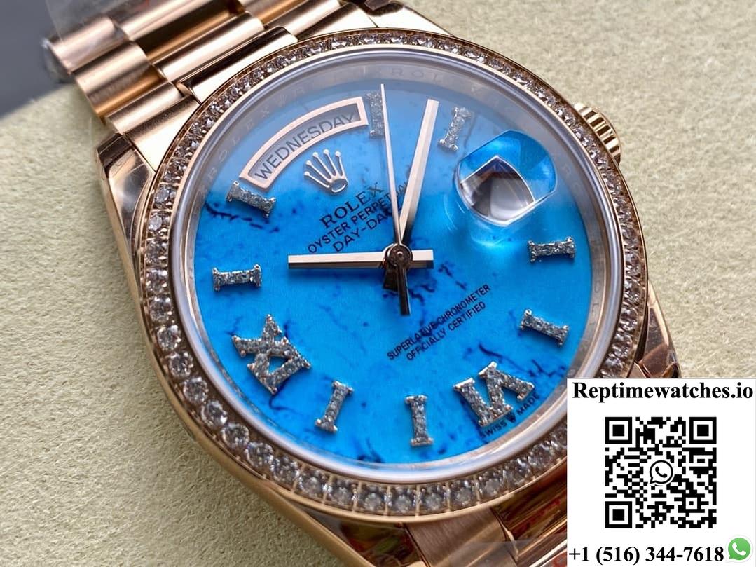 Rolex Day-Date m128345rbr-0064 8+ Factory solid bottom case back