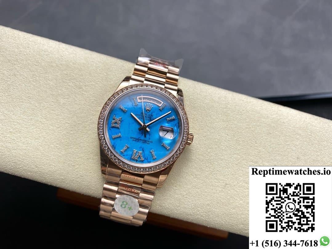 Rolex Day-Date m128345rbr-0064 8+ Factory solid bottom case back