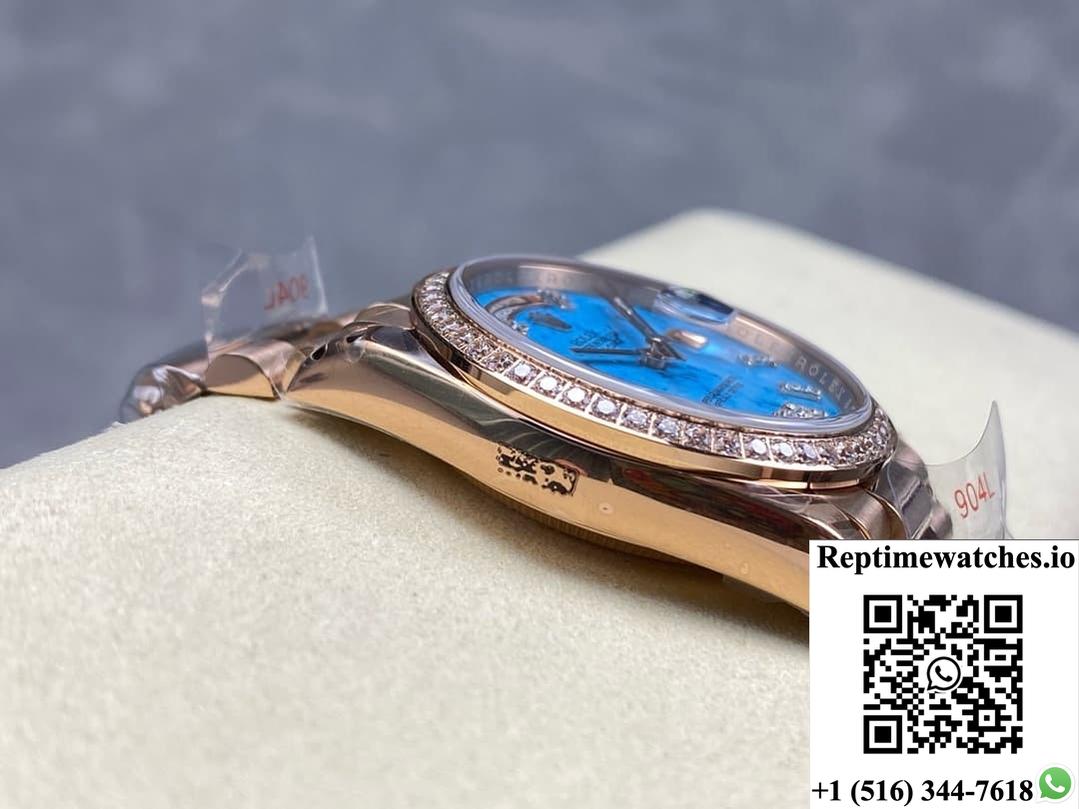 Rolex Day-Date m128345rbr-0064 8+ Factory solid bottom case back
