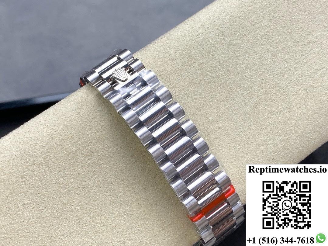 Rolex Day-Date model M228349RBR-0046 8+ Factory White Dial