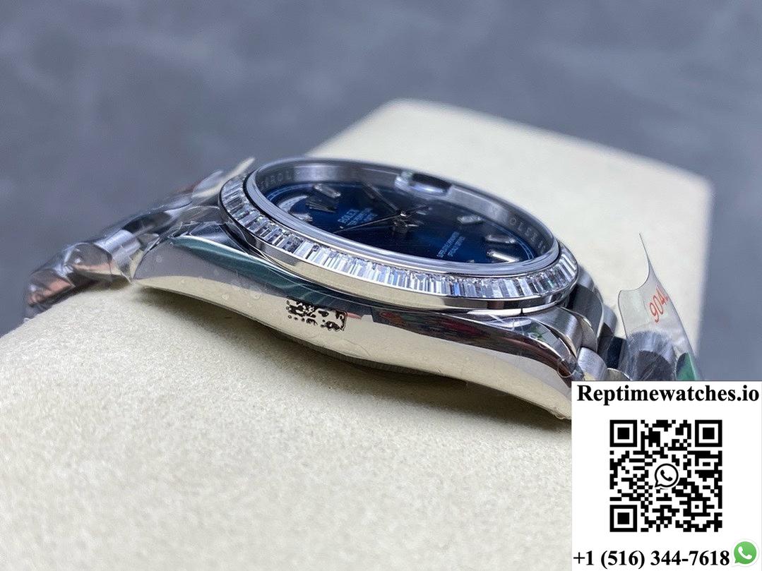 Rolex Day-Date model M128399TBR-0027 8+ Factory stainless steel case