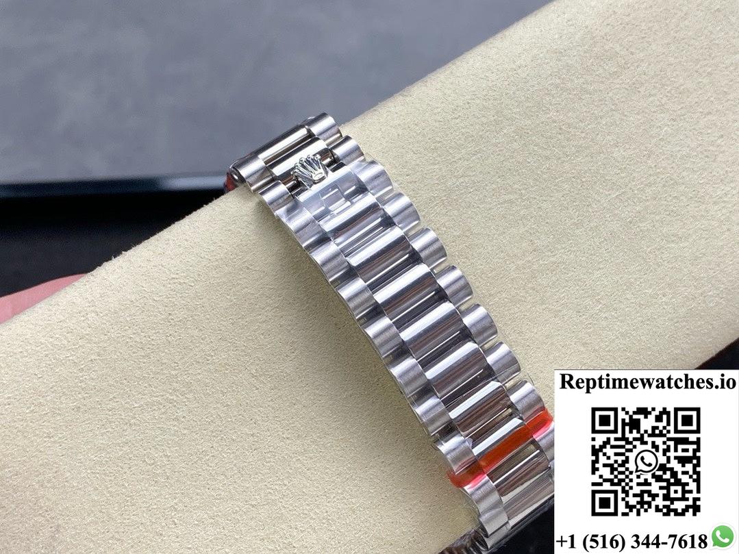 Rolex Day-Date model M128399TBR-0027 8+ Factory stainless steel case