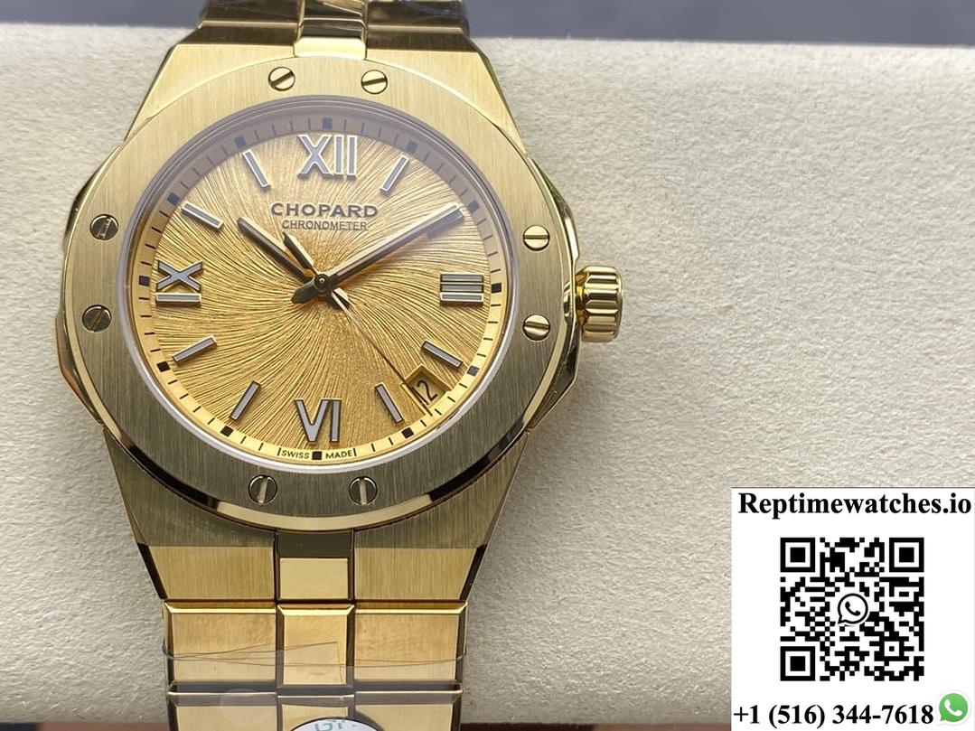 Chopard Snow Mountain Pride Wing 295363-0001 Gh Factory Gold Dial-Rep Time Watches