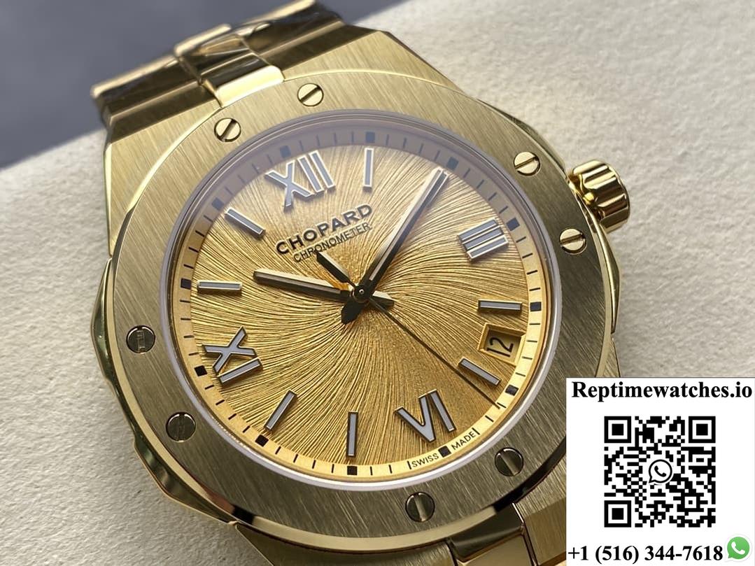 Chopard Snow Mountain Pride Wing 295363-0001 Gh Factory Gold Dial-Rep Time Watches