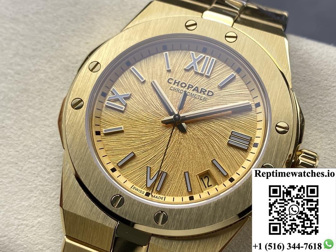 Chopard Snow Mountain Pride Wing 295363-0001 Gh Factory Gold Dial-Rep Time Watches