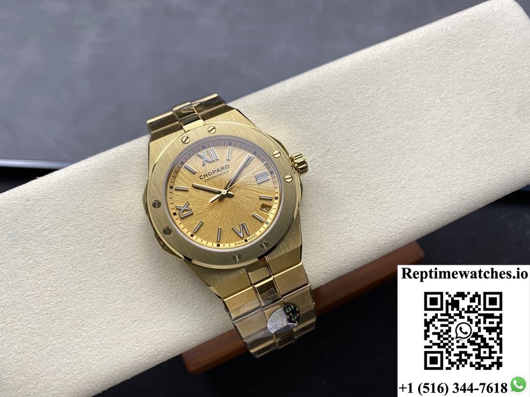 Chopard Snow Mountain Pride Wing 295363-0001 Gh Factory Gold Dial-Rep Time Watches
