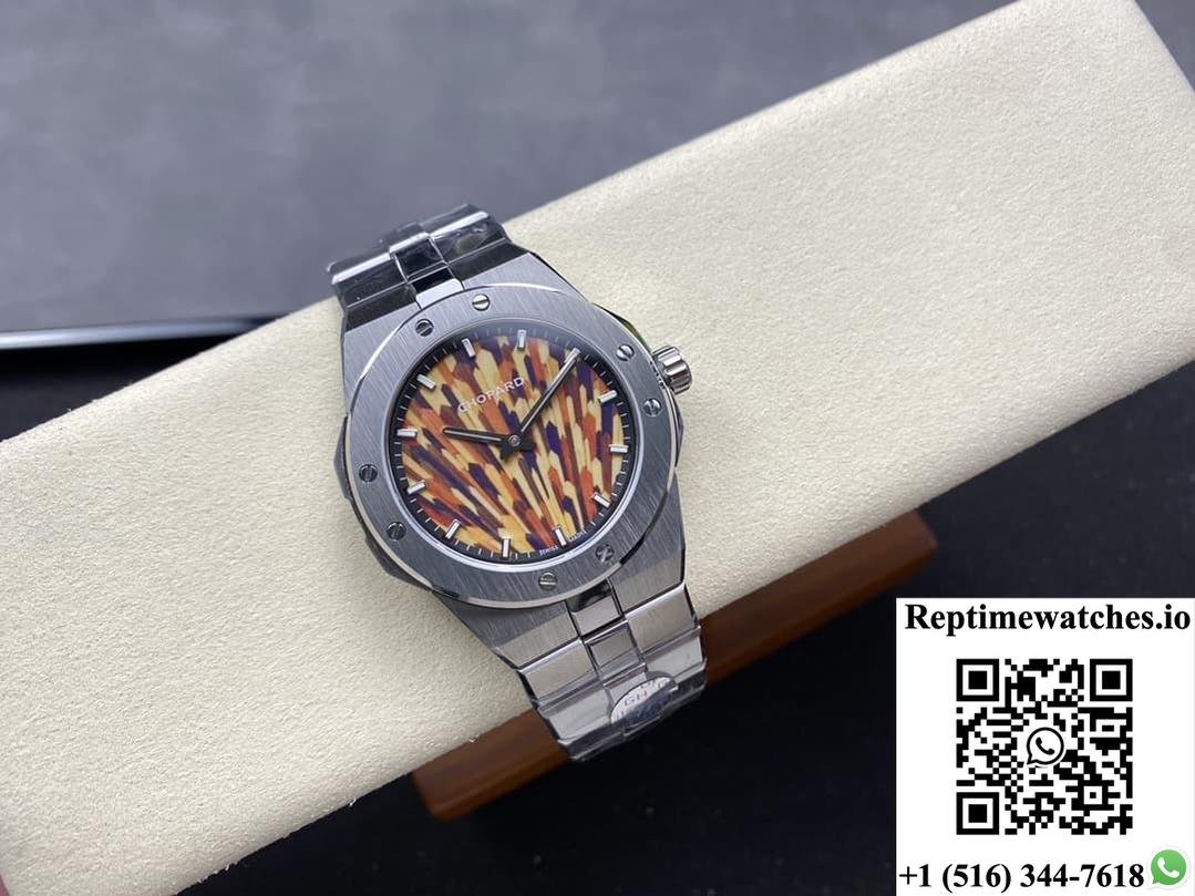 Chopard Snow Mountain Pride Wing 298635-3001 Gh Factory Stick Hour Markers-Rep Time Watches
