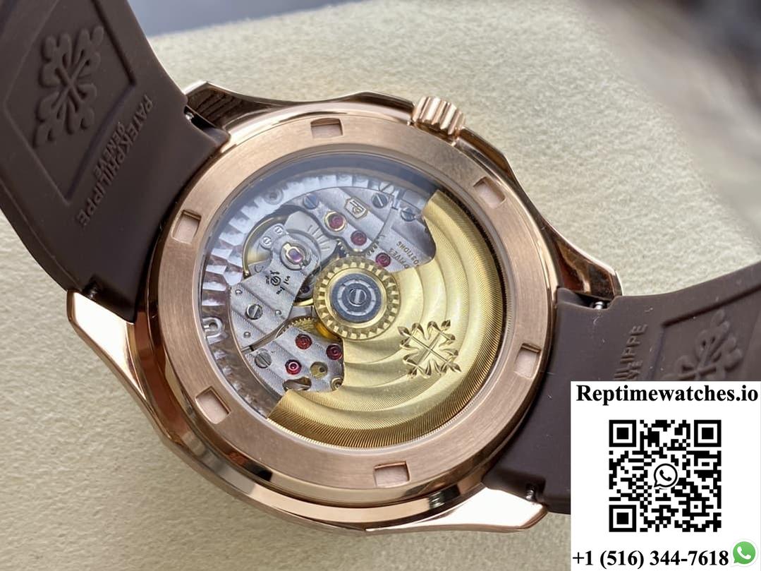 Patek Philippe AQUANAUT 5268-200R-010 GR Factory Transparent Case Back