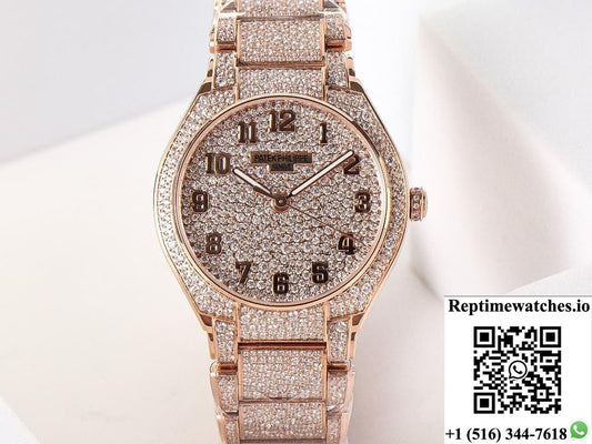 Patek Philippe TWENTY~4 7300-1450R-001 SJ Factory Diamond Crown