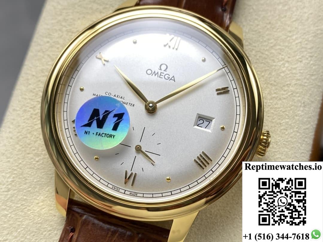 Omega De Ville 434.53.41.20.02.001 N1 factory white dial