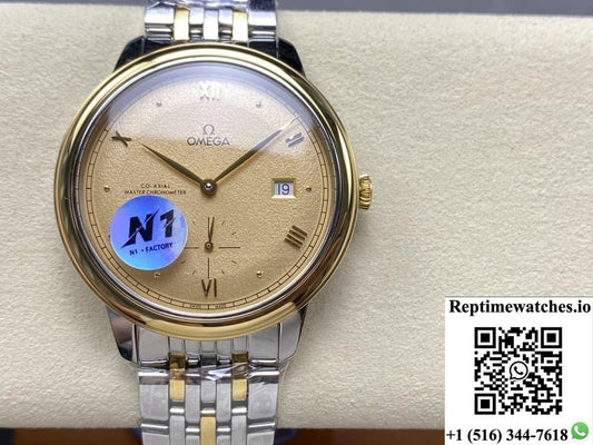 Omega De Ville 434.20.41.20.08.001 N1 factory back transparent bottom