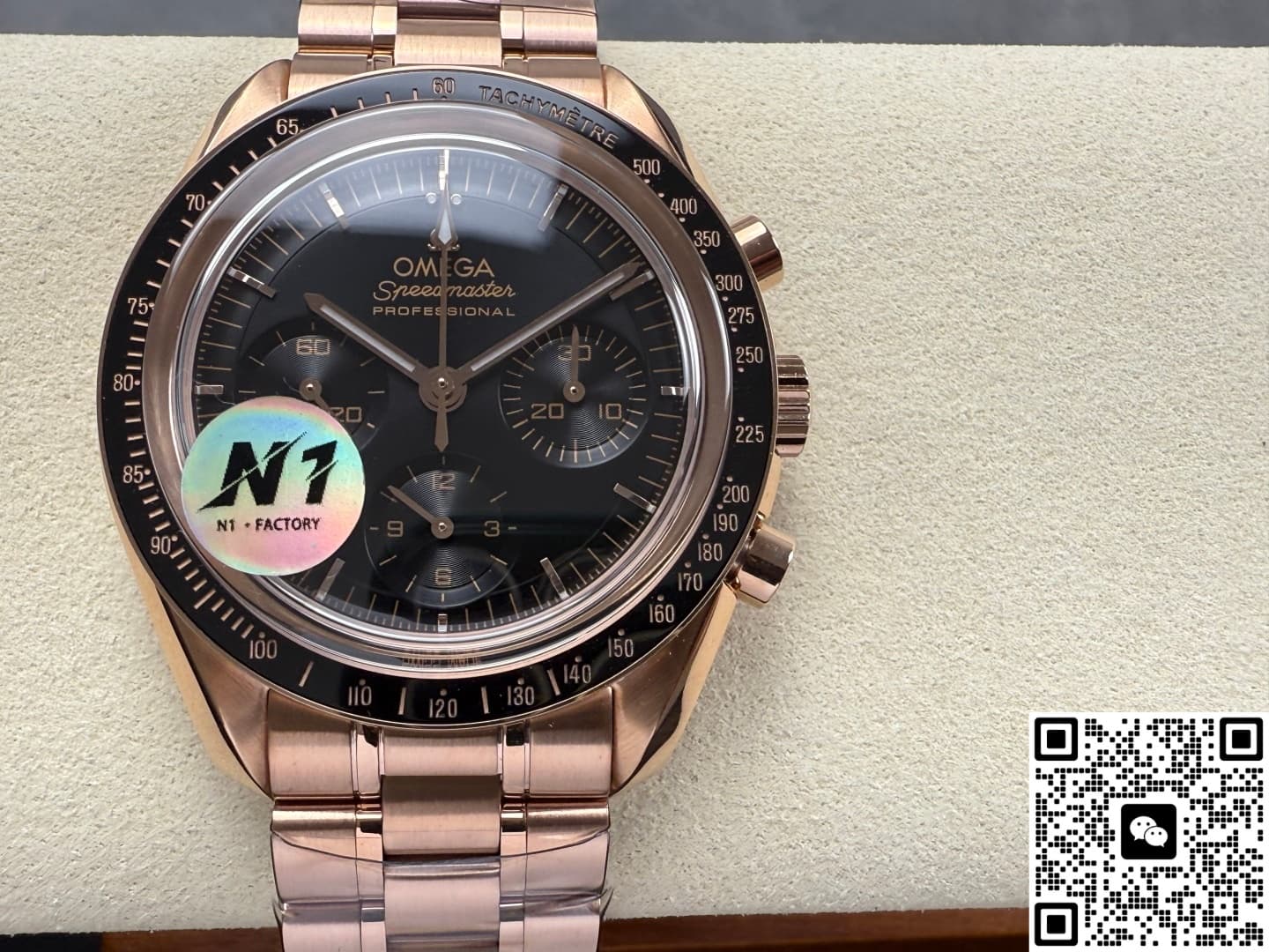 Omega Speedmaster 310.60.42.50.01.001 N1 Factory Aluminum Bezel